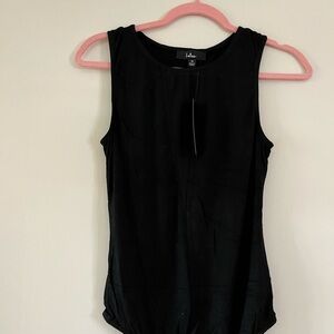 NWT Lulu's Black plunge mesh bodysuit